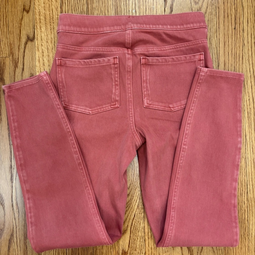 Spanx High Rise Coral Pull on ankle jeans W26 - Picture 16 of 16